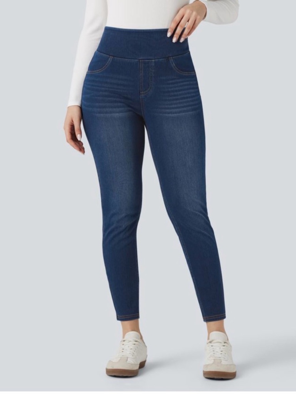 HALARA Flex High Waisted Denim Type Leggings/Jeggings Size XL NWT